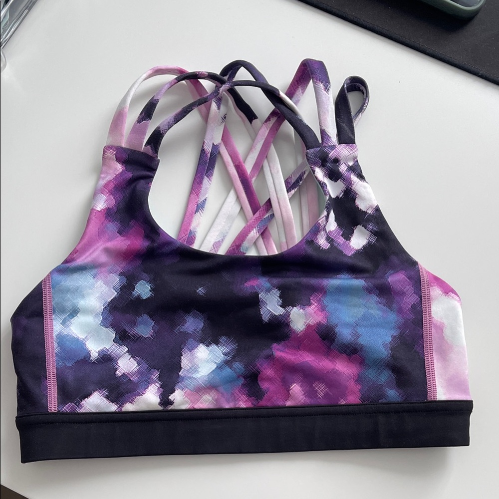 Lululemon Athletica Purple and Pink Sports Bra